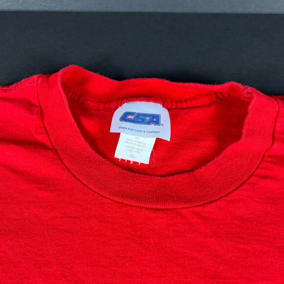 Y2K CSA MLB St Louis Cardinals Baseball Shirt Extra Large Red Embroidered Tee - Picture 7 of 14